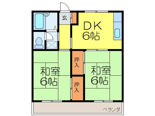 白井マンションの物件間取画像